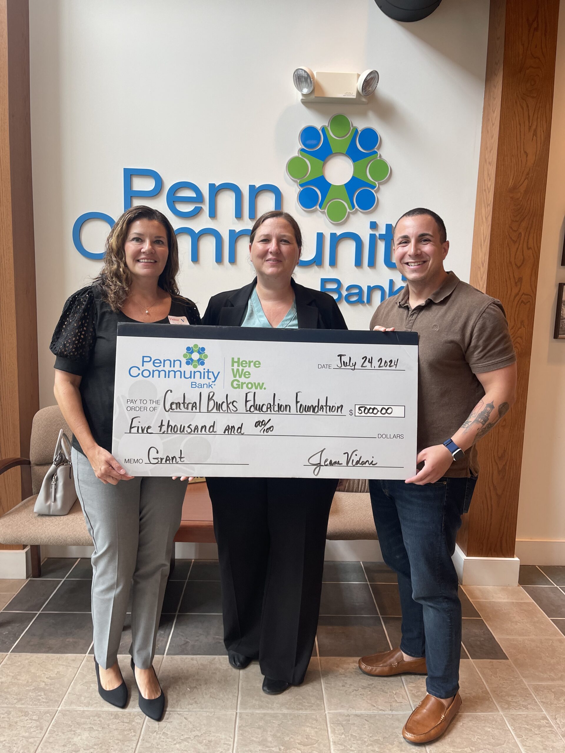 Penn Community Bank Supports CBSDEF with $5,000 Donation