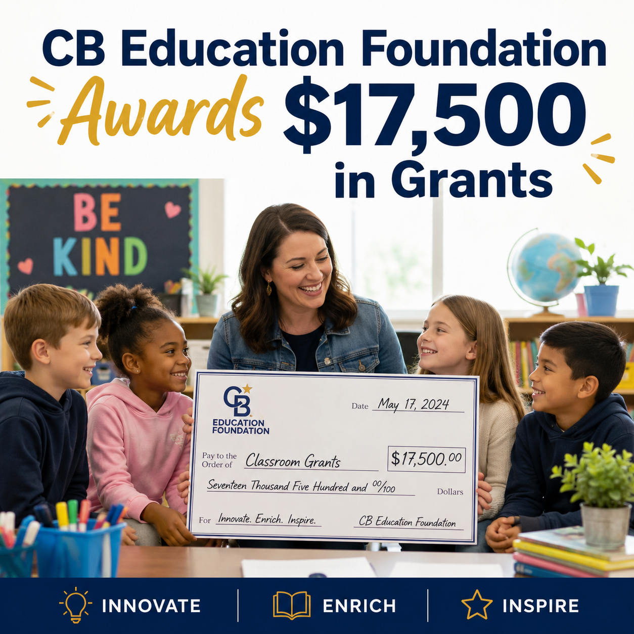 CB Education Foundation Awards $17,500 in Grants​